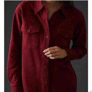 Good American Sueded Fleece Shacket Shirt Jacket Size XS / Small 00 - 0